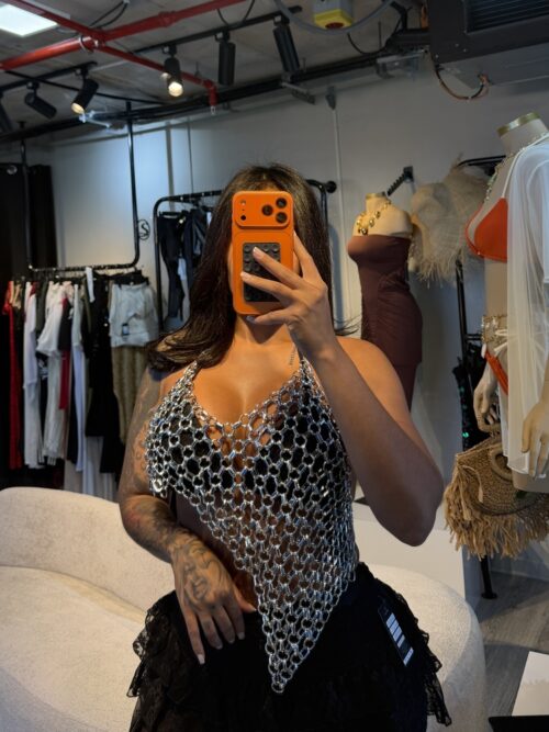 CROP TOP ASIMETRICO